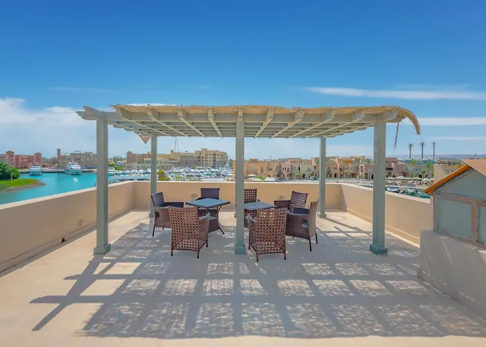 Nyaraló Seaview Penthouse With Roof In Marina El Gouna Egypt *